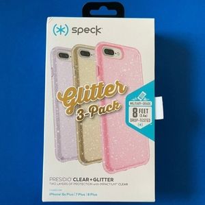 iPhone 6s/7/8 Plus - Speck Presidio Clear+Glitter Case Set 3-PACK